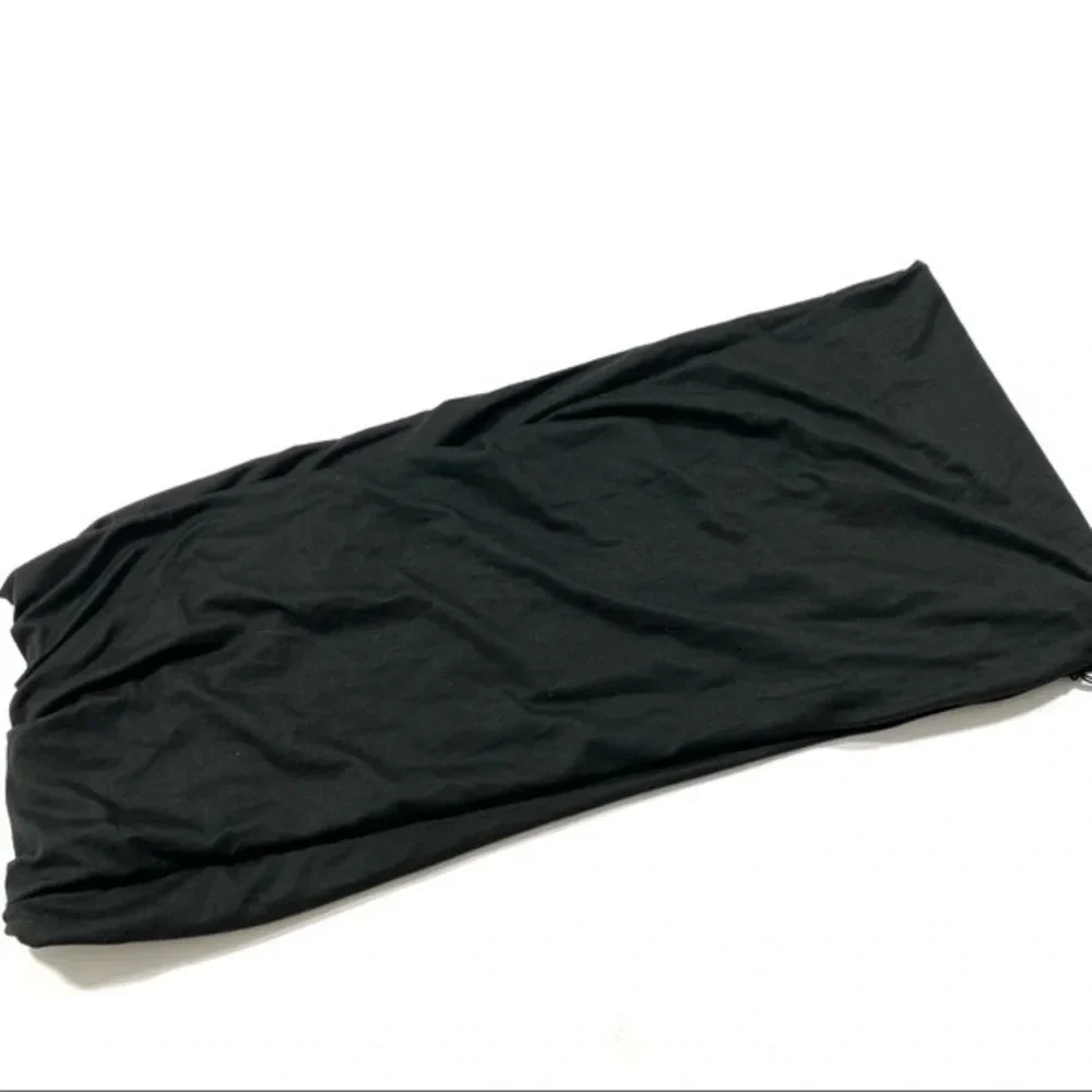 Beyond Yoga Wrap Infinity Scarf Black Zipper Pocket